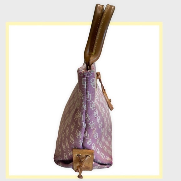 DOONEY & BOURKE Vintage Made in the USA Canvas Light Purple Handbag - Picture 2 of 10